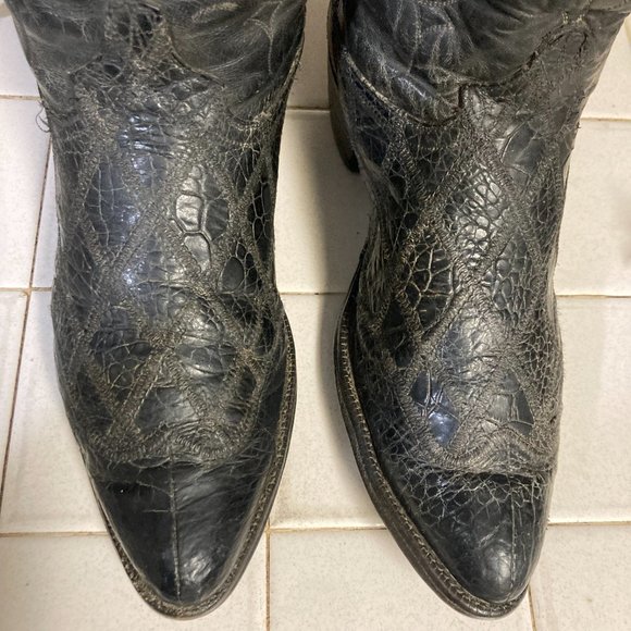 JUSTIN ALLIGATOR BOOTS 10 D